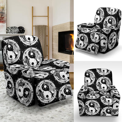 Yin Yang Koi Fish Recliner Slipcover-JORJUNE.COM