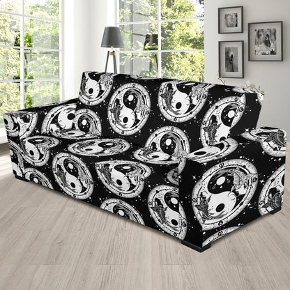 Yin Yang Koi Fish Sofa Slipcover-JORJUNE.COM