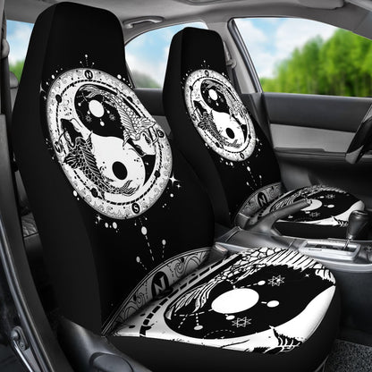 Yin Yang Koi Fish Universal Fit Car Seat Covers