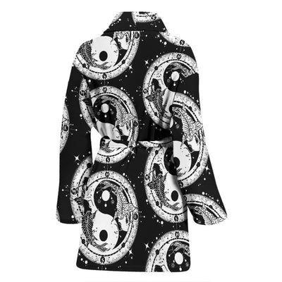 Yin Yang Koi Fish Women Bath Robe