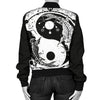 Yin Yang Koi Fish Women Casual Bomber Jacket