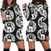 Yin Yang Koi Fish Women Hoodie Dress