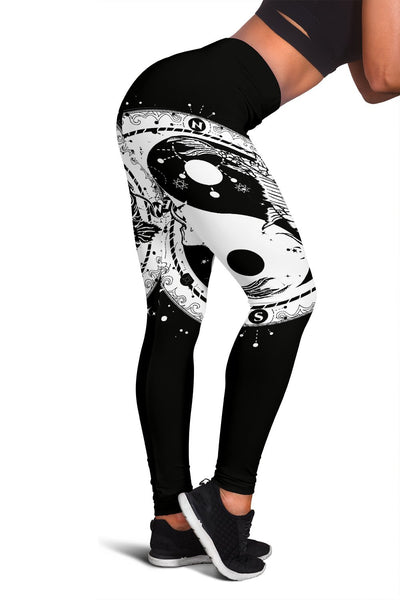 Yin Yang Koi Fish Women Leggings