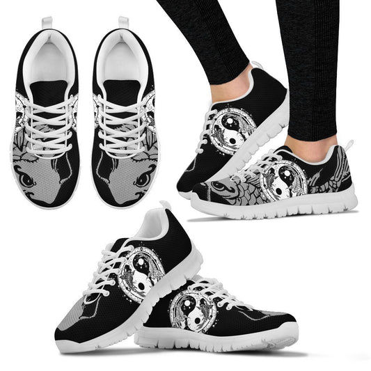 Yin Yang Koi Fish Women Sneakers