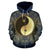 Yin Yang Mandala All Over Zip Up Hoodie