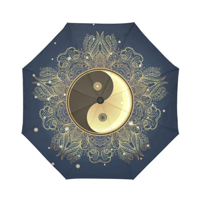 Yin Yang Mandala Automatic Foldable Umbrella