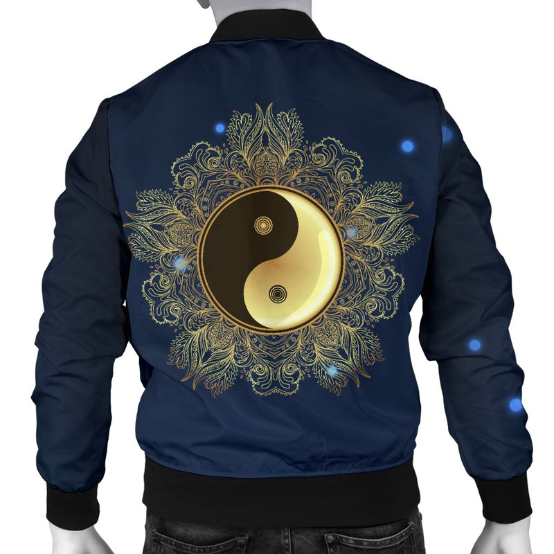 Yin Yang Mandala Men Casual Bomber Jacket