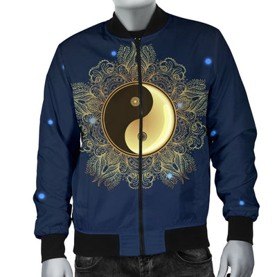 Yin Yang Mandala Men Casual Bomber Jacket