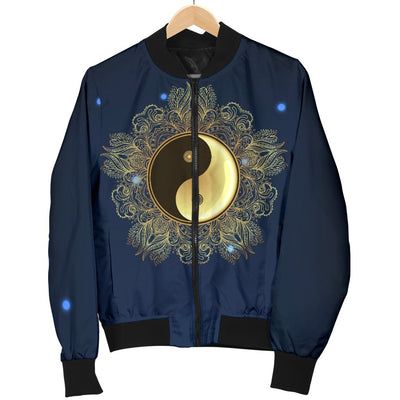 Yin Yang Mandala Men Casual Bomber Jacket