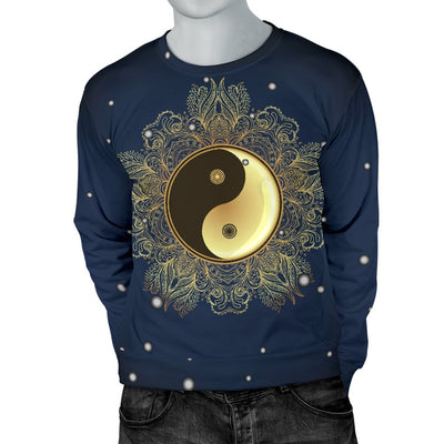 Yin Yang Mandala Men Crewneck Sweatshirt