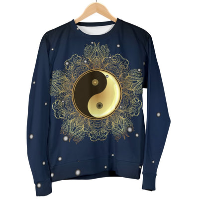 Yin Yang Mandala Men Crewneck Sweatshirt