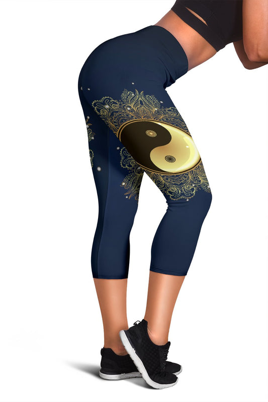 Yin Yang Mandala Women Capris