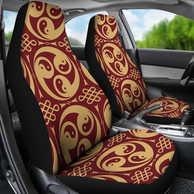 Yin Yang Style Pattern Design Print Universal Fit Car Seat Covers