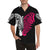 zebra Black Pink Heat Shap Men Hawaiian Shirt