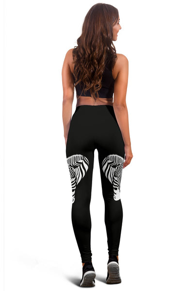 Zebra Black Pink Heat Shap Women Leggings