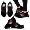 zebra Black Pink Heat Shap Women Sneakers