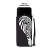 Zebra Black Pink Heat Shape Wallet Phone Case