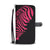 Zebra Black Pink Heat Shape Wallet Phone Case