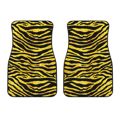 Zebra Gold Car Floor Mats