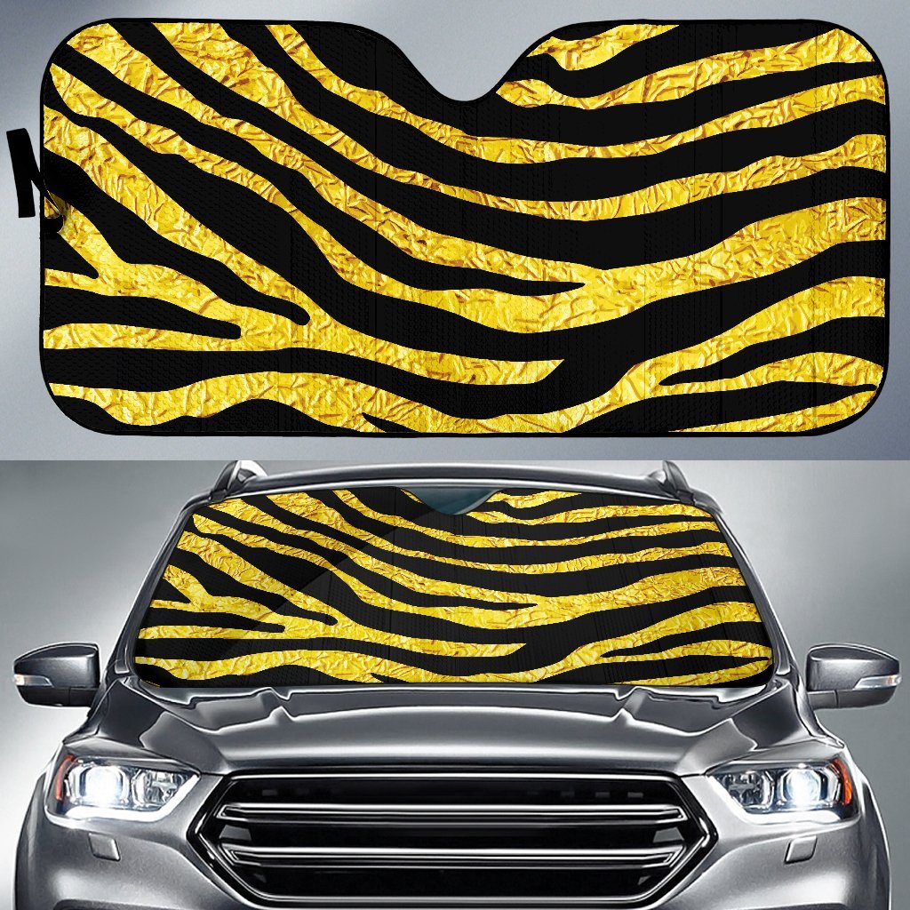 Zebra Gold Car Sun Shade-JorJune