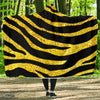 zebra Gold Hooded Blanket-JORJUNE.COM