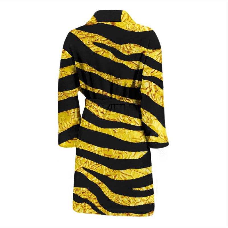 Zebra Gold Men Bath Robe