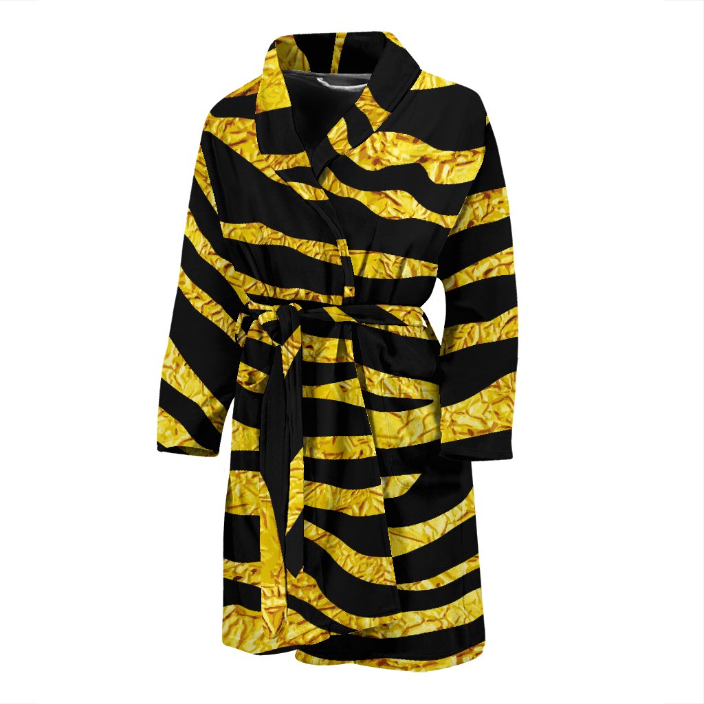 Zebra Gold Men Bath Robe