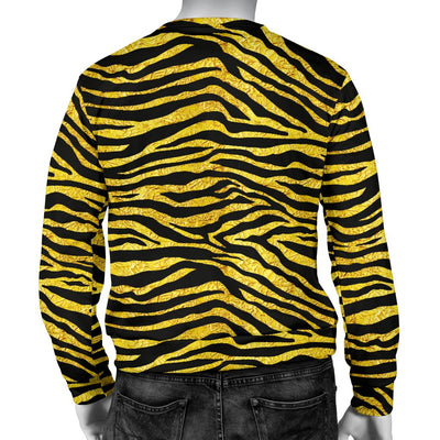 Zebra Gold Men Crewneck Sweatshirt