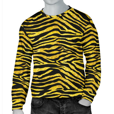 Zebra Gold Men Crewneck Sweatshirt