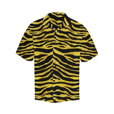 zebra Gold Men Hawaiian Shirt