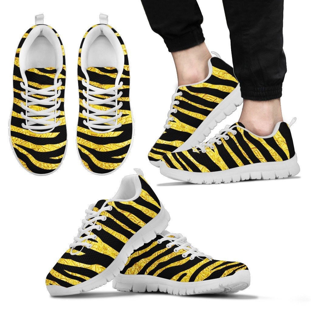zebra Gold Men Sneakers
