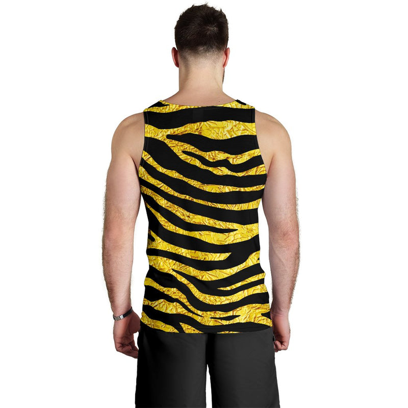 zebra Gold Men Tank Top