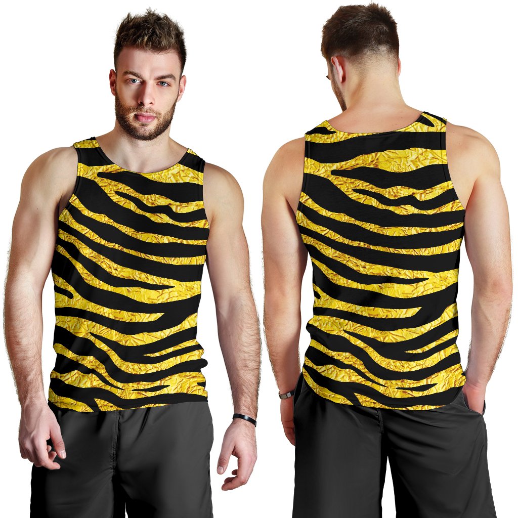 zebra Gold Men Tank Top