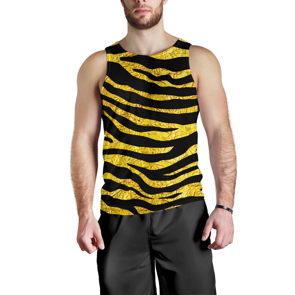 zebra Gold Men Tank Top