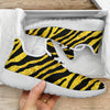 Zebra Gold Mesh Knit Sneakers Shoes