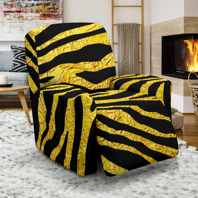 zebra Gold Recliner Slipcover-JORJUNE.COM