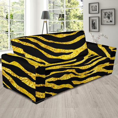 zebra Gold Sofa Slipcover-JORJUNE.COM