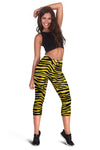 Zebra Gold Women Capris