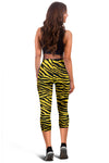 Zebra Gold Women Capris