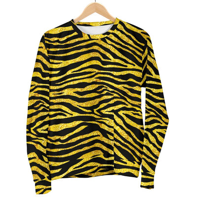 Zebra Gold Women Crewneck Sweatshirt