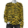 Zebra Gold Women Crewneck Sweatshirt