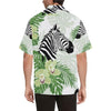 Zebra Head Jungle Men Hawaiian Shirt