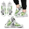 Zebra Tropical Leaves Men Sneakers