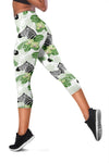 Zebra Head Jungle Women Capris