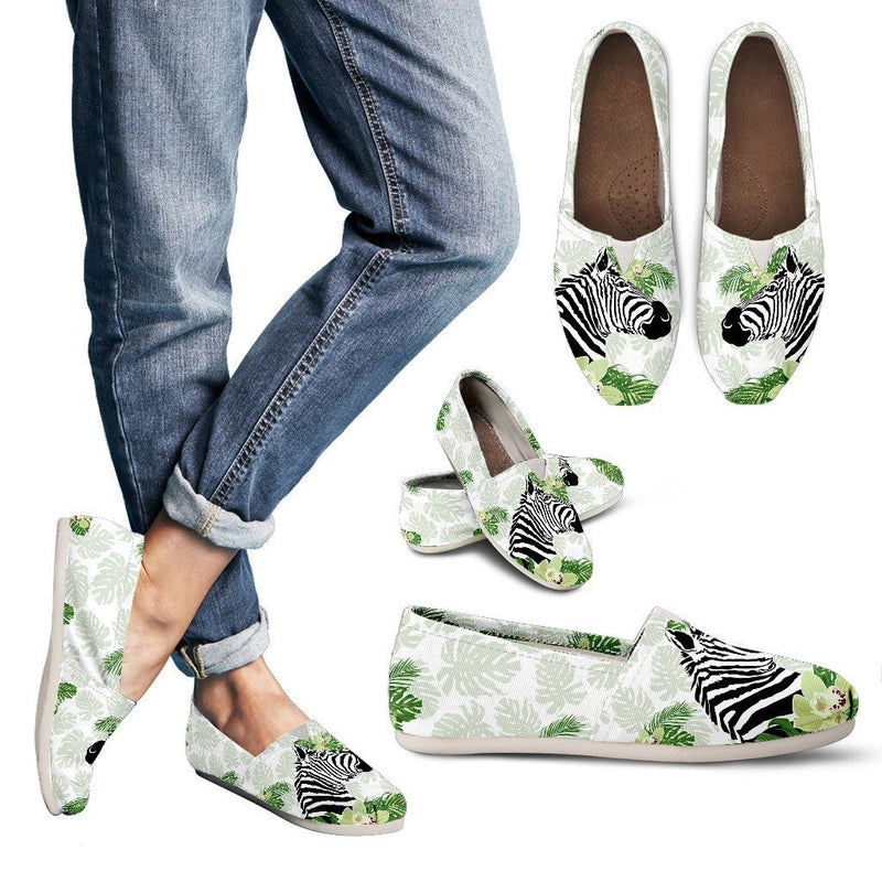 Zebra Head Jungle Women Casual Shoes-JorJune.com