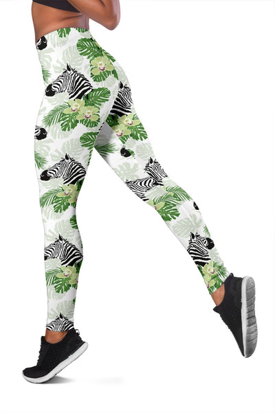 Zebra Head Jungle Women Leggings