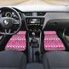 Zebra Heart Pink Pattern Car Floor Mats