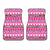 Zebra Heart Pink Pattern Car Floor Mats