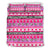 zebra Heart Pink Pattern Duvet Cover Bedding Set