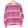 Zebra Heart Pink Pattern Men Crewneck Sweatshirt